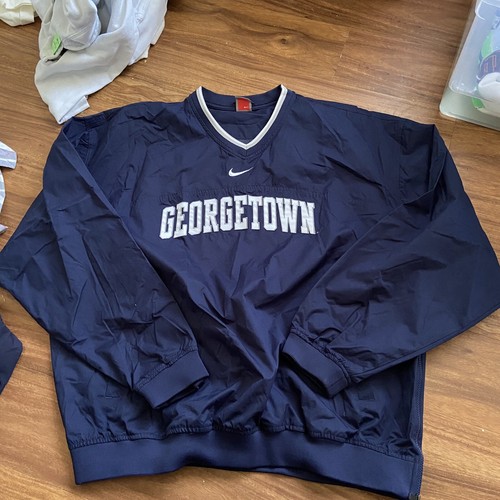 Vintage Navy Blue Georgetown Hoyas Nike Windbreake