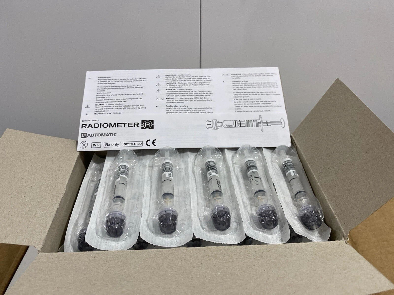 Safepico Aspirator Arterial Blood Sampler Box Of 12 Each Box Has 100 Brand New 10