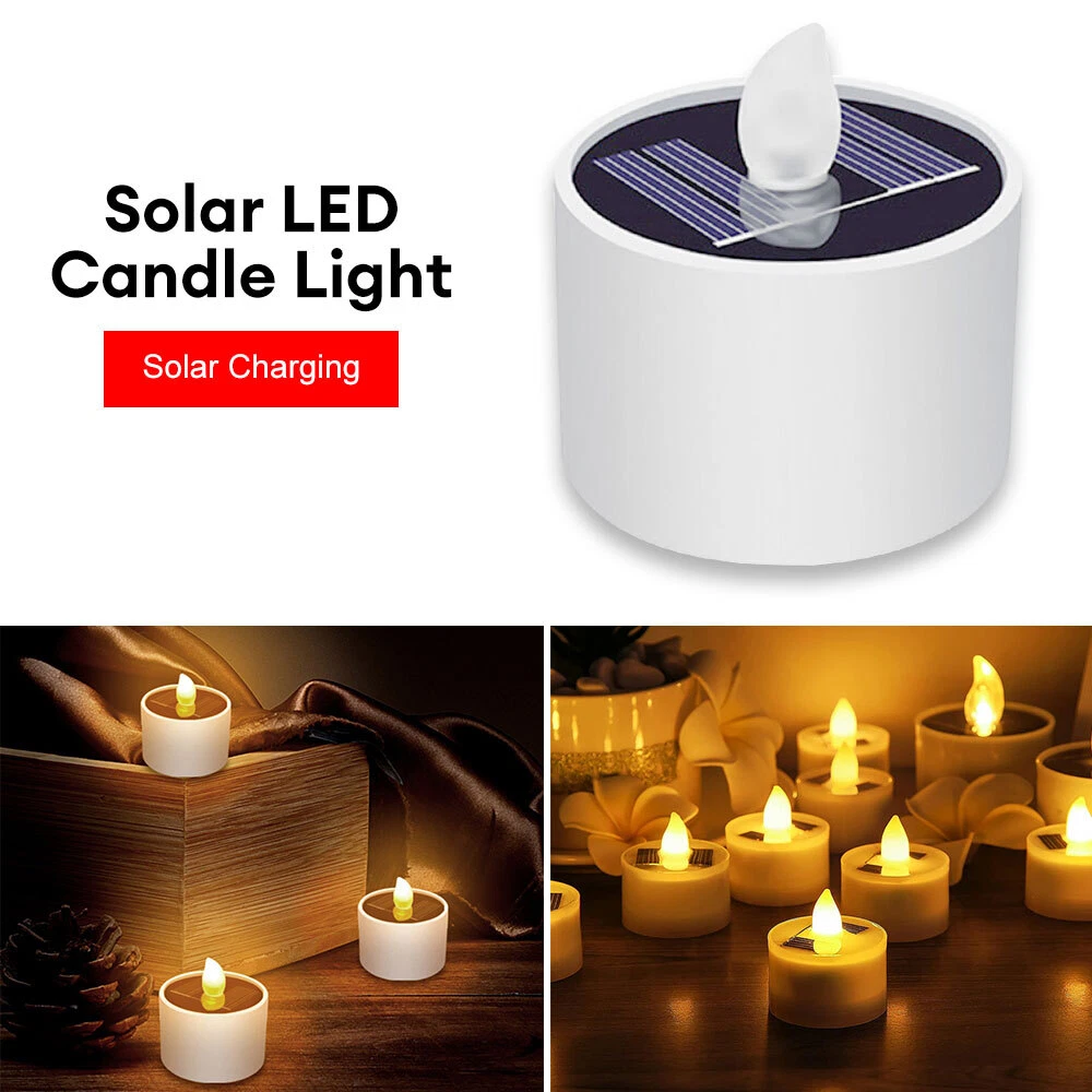 Solar led candles deals