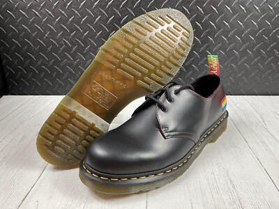 Men\'s Dr. Martens 1461 FOR PRIDE SMOOTH LEATHER OXFORD SHOES 1461 For Pride Smooth Leather Oxford Shoes in Black | Dr  main image 3