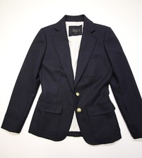 J. Crew Rhodes Wool Blazer Womens 00 Schoolboy Academia C9131 Gold Buttons