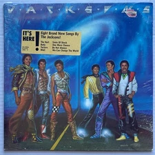 The JACKSONS Victory 1984 US ORG Epic Records SEALED LP + Hype MICHAEL JACKSON 5