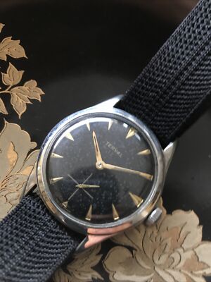 -RARE- Terval 34mm manual winding with Sub-seconds men s Watch