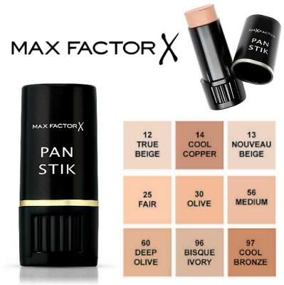 Max Factor Pan Stick Colour Chart