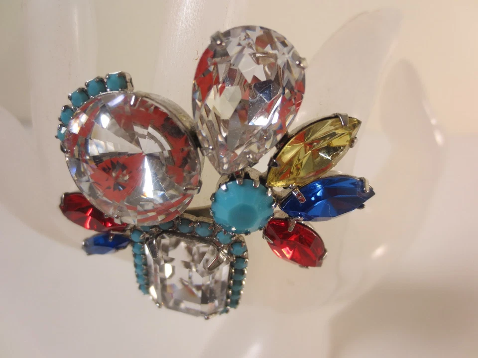 Anillo JOOMI LIM para mujer bonito bisutería talla 6 nuevo sin etiquetas 188 multi rojo Foto 3 de 4