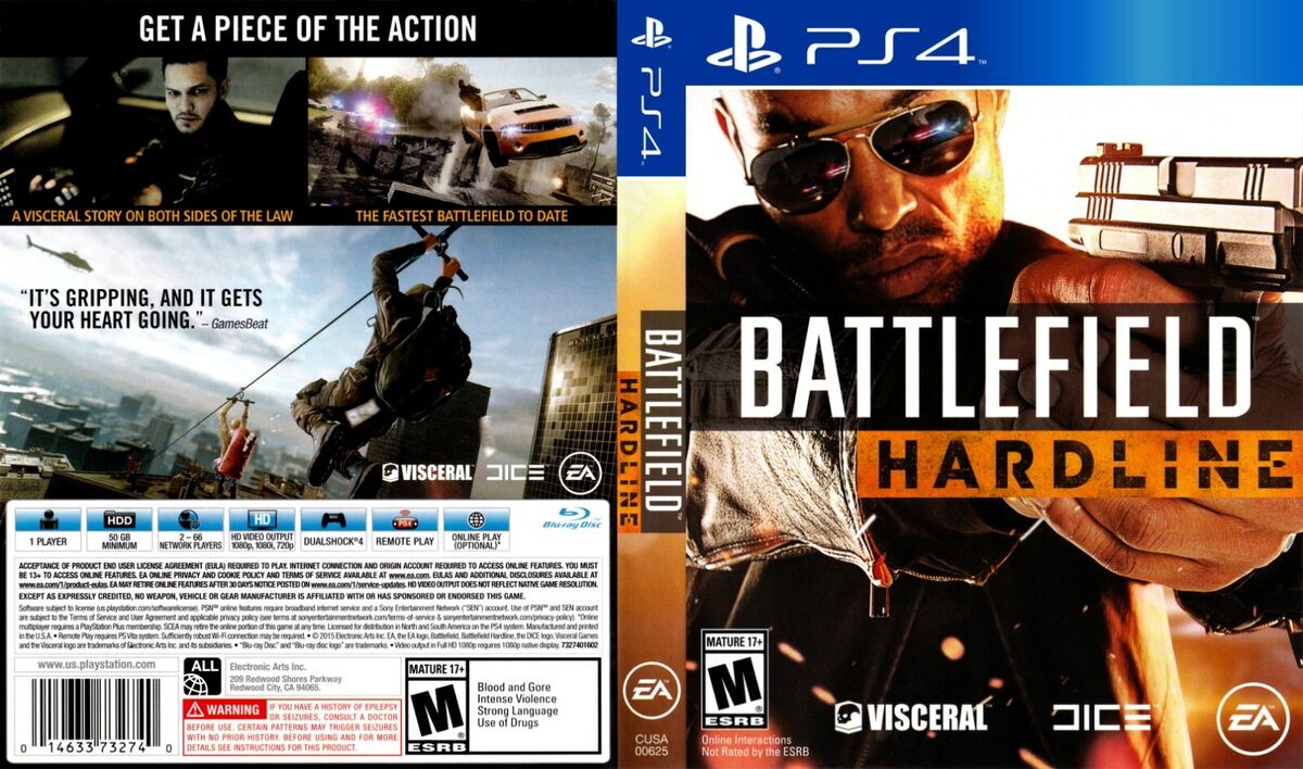 Battlefield 4 PS4 Replacement Box Art Case Insert Cover Only