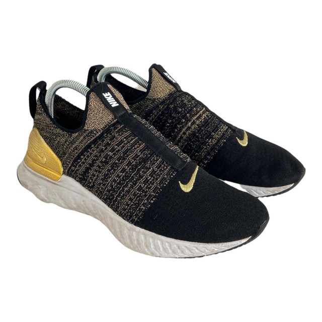 nike react phantom run flyknit 2 black gold