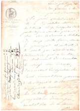 1835 - Chambon - Document manuscrit ancien 4 pages  #35 - A identifier