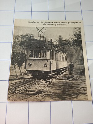 Reisebusse Standseilbahn Passagiergipfel Vesuv um 1950