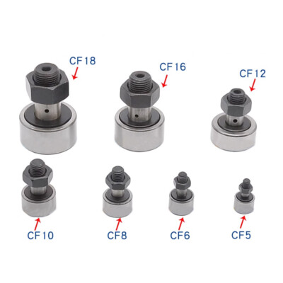 Bolt M3 - M24 Cam Follower Needle Roller Stud Track Bearing Thread Ø10mm - 72mm