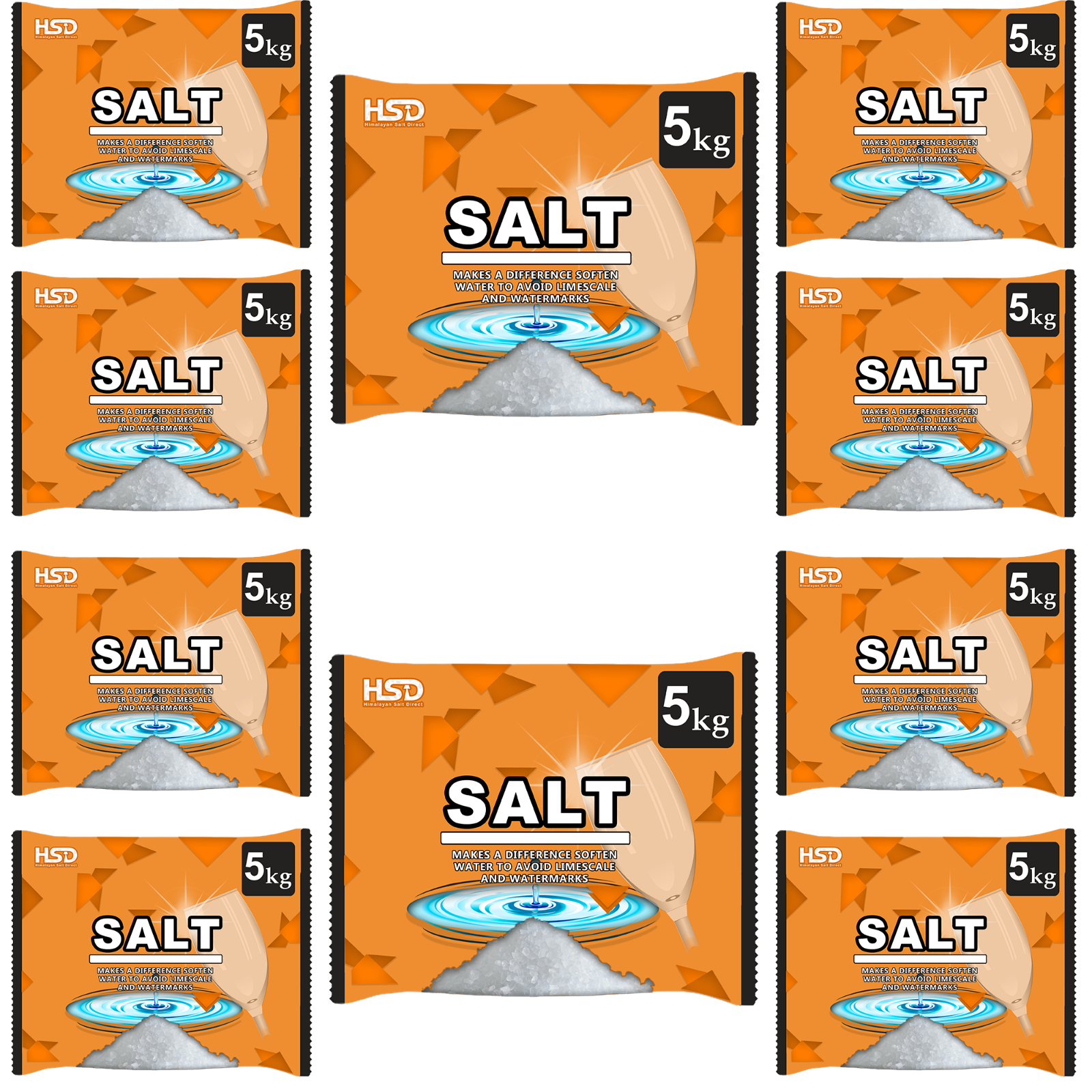 HSD Dishwasher Salt 5kg Soften Water to Prevent Limescale & Watermarks