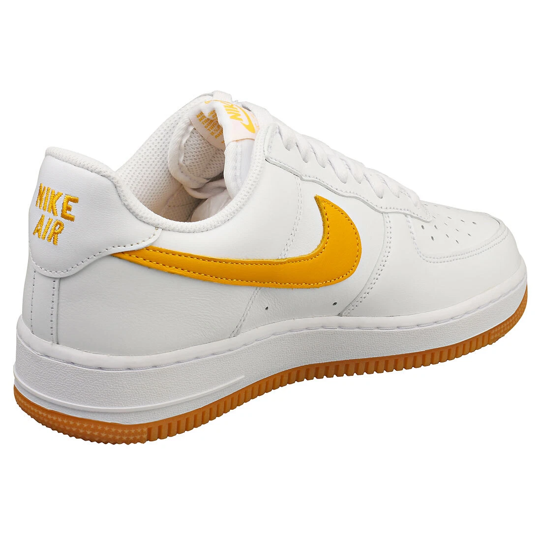 Nike trainers white and best sale gold