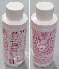 LUCAS-CIDE Salon Sanitizer Disinfectant Concentrate 4oz Ultronics Ultracare USA