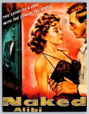 Naked  Alibi   Replica Poster   Postcard