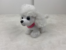 First  Main 7" White Wuffles Poodle Puppy Dog Basic Plush Toys