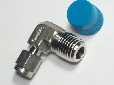 1- Swagelok Stainless Steel Elbow Fitting, 1/8'' Tube x 1/4'' M NPT, SS-200-2-4