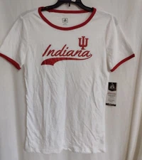 Indiana University Hoosiers  ladies Tee T-shirt Size Large NWT White