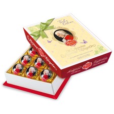 Reber Mozart Kugeln Barock 12er Packung mit Osteraufleger 240g