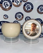 Custom "BRAD PITT" AUTO Cue Ball Shot Glass - Hollowed Cue Ball