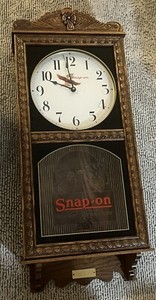 LARGE Snap-On Tools Collectable #1 World Wide Wall Clock 1991 RARE SnapOn