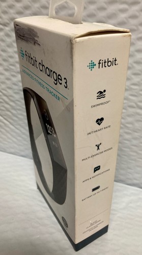 FITBIT Charge 3~Black~LEATHER & MAGNETIC MESH bands!! - Picture 3 of 7