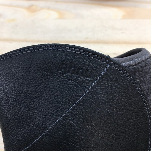 Ahnu Boots Womens 7.5 Octavia Waterproof Black Leather Side Zip Almond Toe - Picture 13 of 17