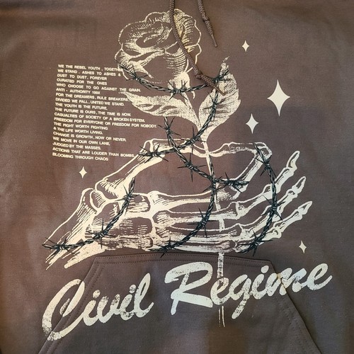 Civil Regime Pullover Hoodie Unisex Size Large NWOT - Picture 6 of 11
