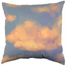 Sunset Clouds Decorative Pillow, Made in the USA, 2 Sizes