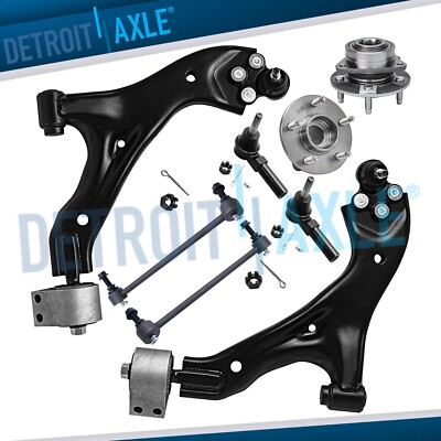 Front Lower Control Arm Wheel Bearing Hub Kit for Chevy Equinox Pontiac Torrent