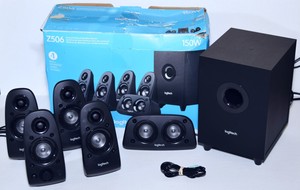 logitech z506 surround sound home theater speaker system