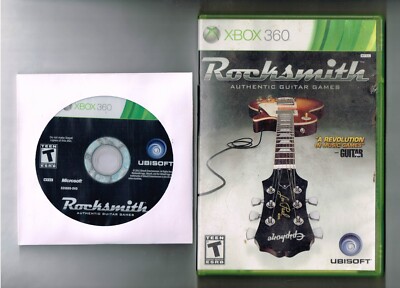 Rocksmith Xbox 360 video Game Disc and Case