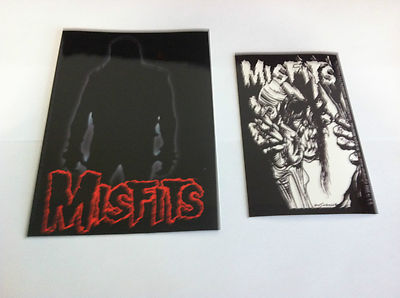 THE MISFITS 2-Pack of Stickers Silhouette & EyeBall NEW OFFICIAL Danzig