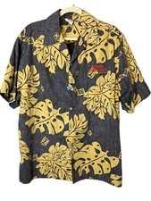 Go Barefoot In Paradise Shirt Men XL Hawaiian SS Button-Up Kings Hawaiian Cotton