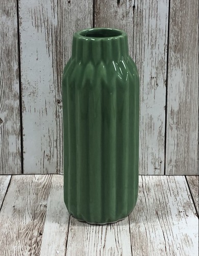5" Tall Mini Green Ceramic Vase Tier Tray Decor Decoration Piece - Picture 1 of 6
