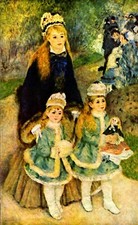 Walk by Pierre-Auguste Renoir Giclee Fine Art Print Reproduction on Canvas