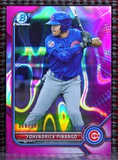 YOHENDRICK PINANGO  -  2022 BOWMAN CHROME PROSPECTS FUCHSIA LAVA REFRACTOR