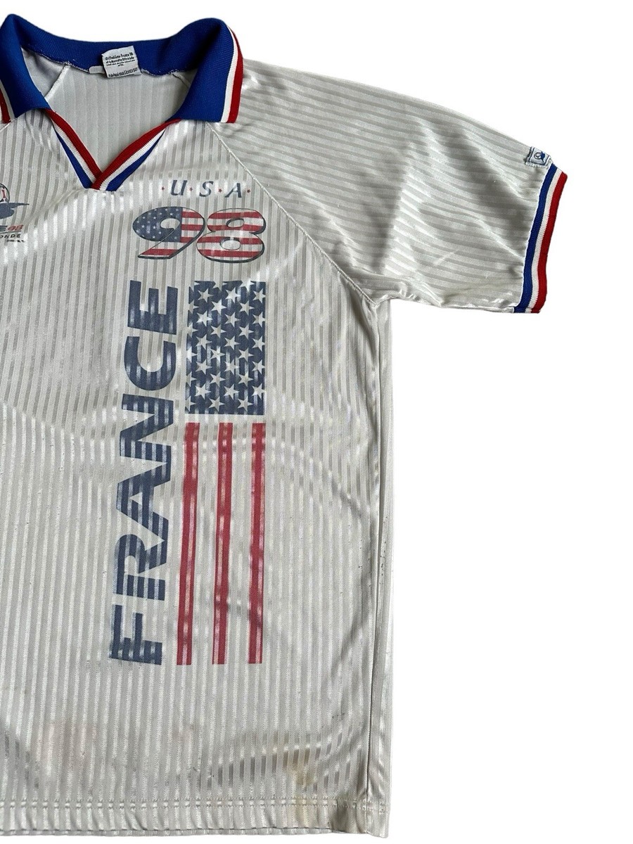 Vintage 1998 World Cup France USA Futbol Jersey Coupe de