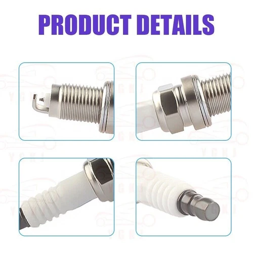 4Pcs New Spark Plug DILKAR8P8SY Fits For Honda Civic CR-V 92411 12290-6A0-A01 - Picture 4 of 5