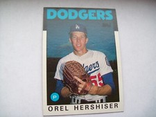 Orel Hershiser Los Angeles LA DODGERS  1986 TOPPS #159 MLB BASEBALL