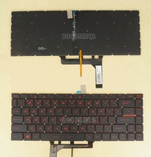 New For MSI GF63 8RC 8RD, PS63, GF63, GF65 keyboard Red backlit Thailand US