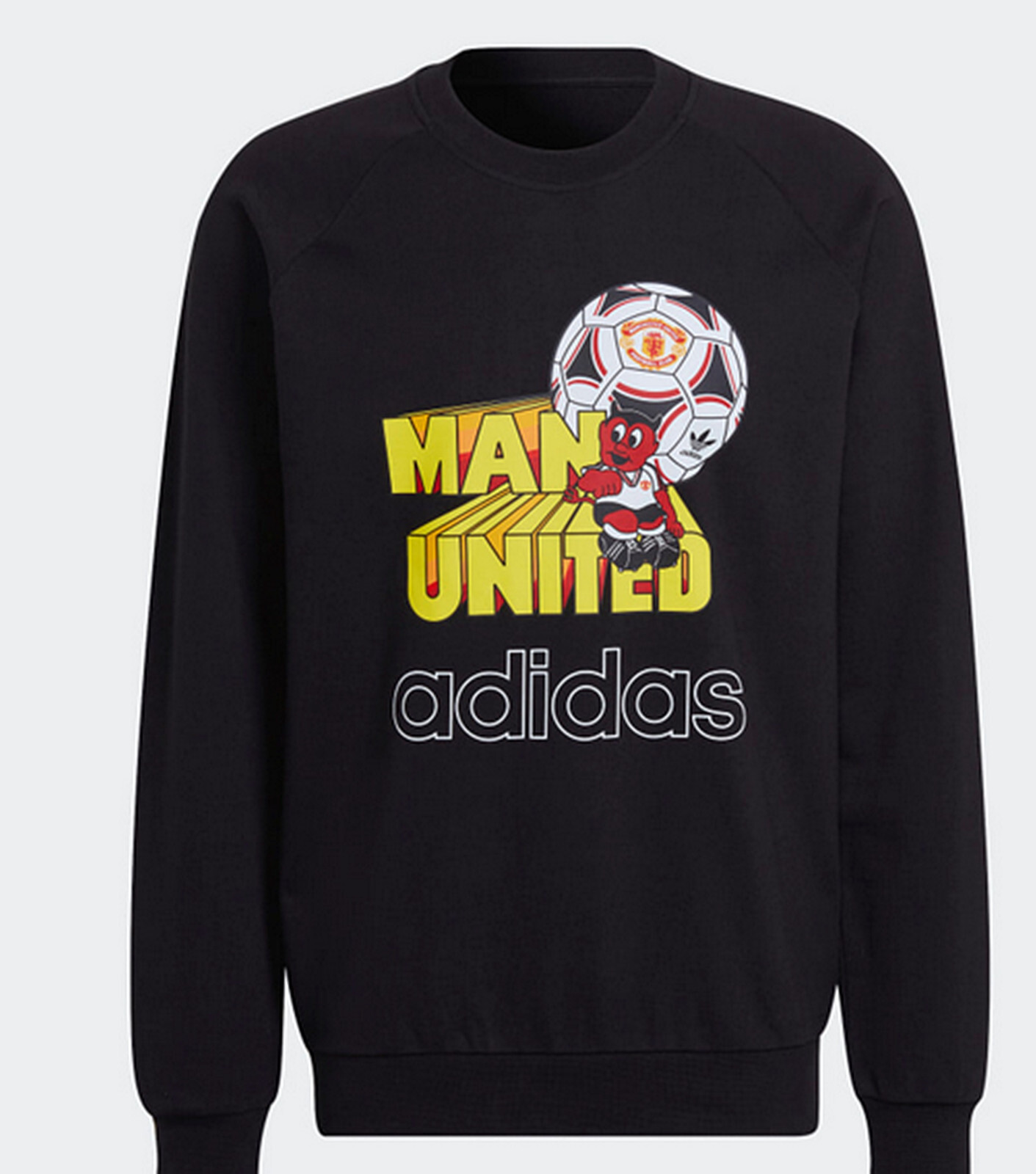 ADIDAS ORIGINALS MANCHESTER UTD FOOTBALL RETRO SWEATSHIRT OFFICAL UK M,L,XL,2XL image 4