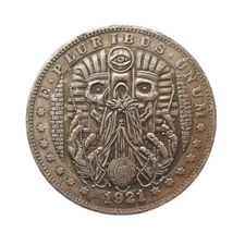 God Eye Death Envoy Skull Pharaoh Commemorative Token Coin US Collectible Gift