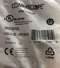 CommScope Systimax Connector Clips 260032420 110-5CB 4PCS/PKG