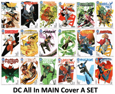 DC Comics All In MAIN Cover A Set of 18 LOT Superman BATMAN Wonder Woman 2024