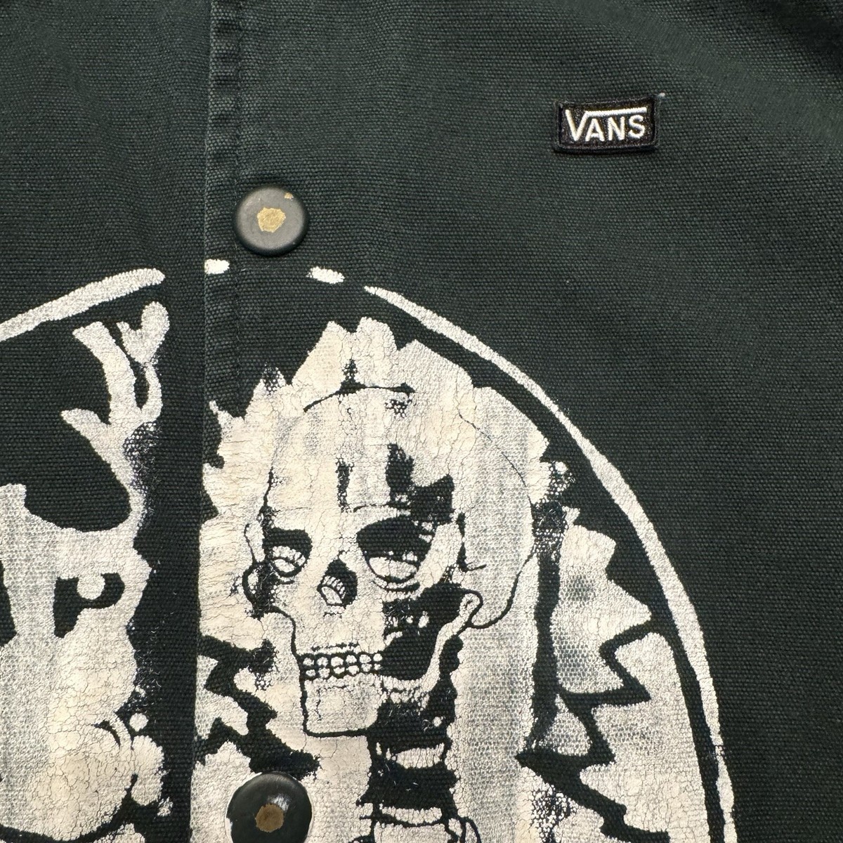 Vans Torrey Cotton Canvas Coach Jacket Dark Green Small