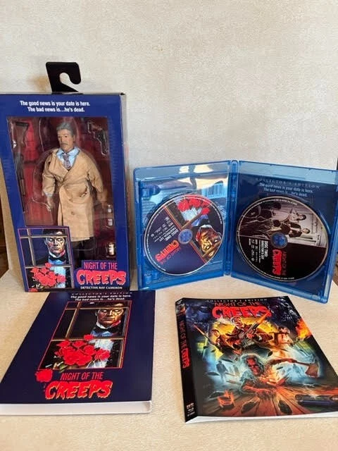NECA Night Of The Creeps Tom Atkins Scream Factory Deluxe Collector s BUNDLE