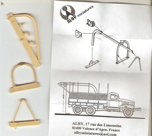 Lot 7, grue pour GMC et halftrack US , 1:72 kit résine ALBY - Photo 6/6