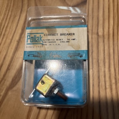 Pollak 54-230V Circuit Breaker Automatic Reset, 30AMP USA