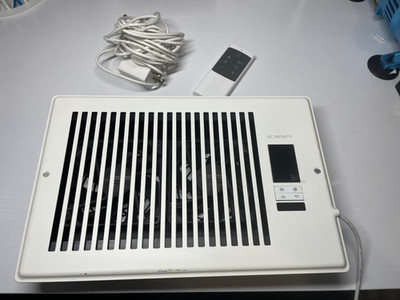 AC Infinity Airtap Register Booster Fan White Tested w/ Remote AC-RBF6-W Gen 3