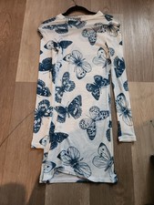 GUESS Women's Dresses Size Medium Butterfly Print Long Sleeve